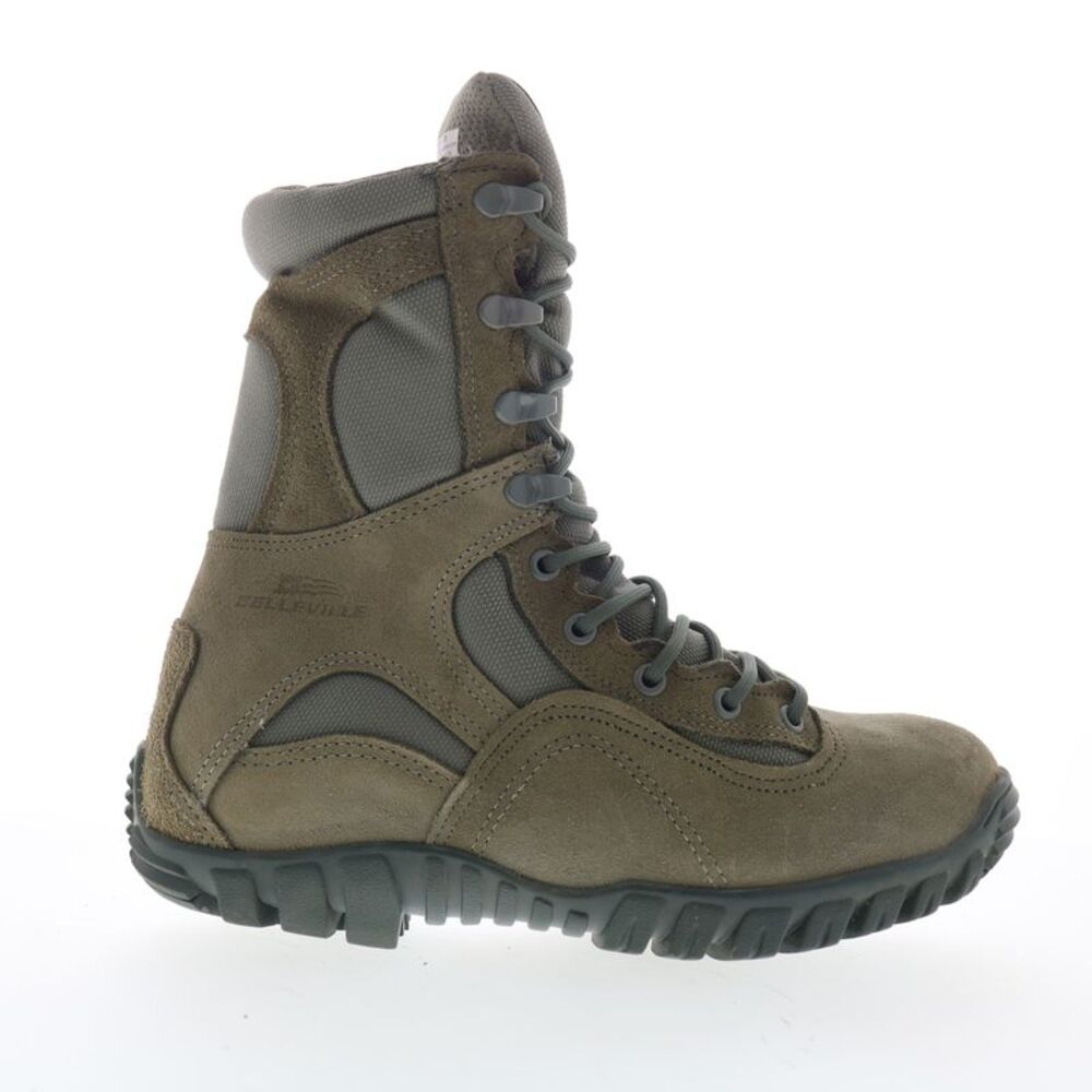 Belleville Mens Sabre Gray Boots (NWT)